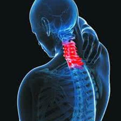 What symptom does neck muscle strain have